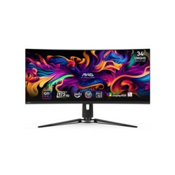 Monitor led 34" msi mag 341cqp qd-oled quad hd 3440x1440/0.03ms/classe