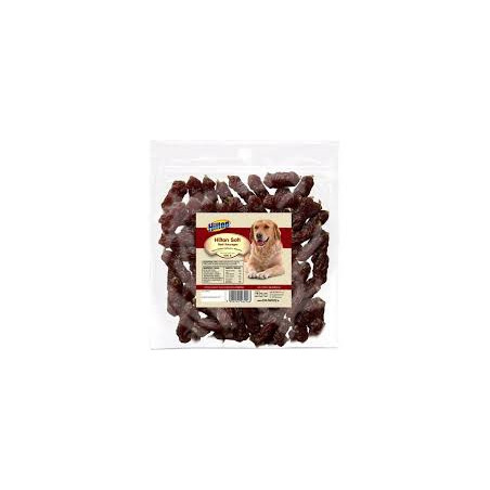 mangime secco per cani hilton salsicce morbide con manzo 500g