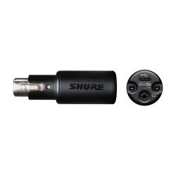 Interfaccia audio shure mvx2u per qualsiasi microfono xlr nero [mvx2u]