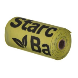 Sacchetti starch bag per escrementi di cane giallo 15pz [159597]