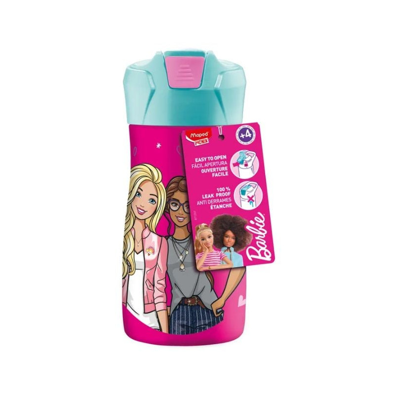 borraccia maped barbie 871297 430ml in acciaio inossidabile rosa