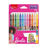 Pennarelli maped barbie punta media per colorare 12pz [845418]