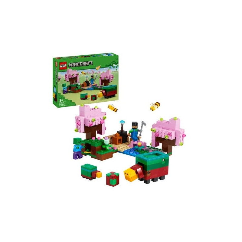 Gioco da costruzione lego giardino dei ciliegi in fiore multicolore