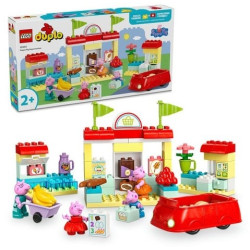Gioco da costruzione lego duplo supermercato peppa pig multicolore