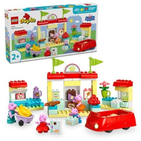 Gioco da costruzione lego duplo supermercato peppa pig multicolore