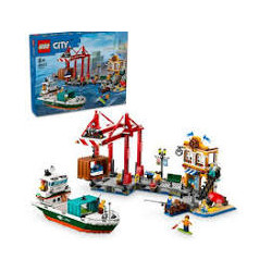 Lego 60422 porto e nave mercantile multicolore 633pz [60422]
