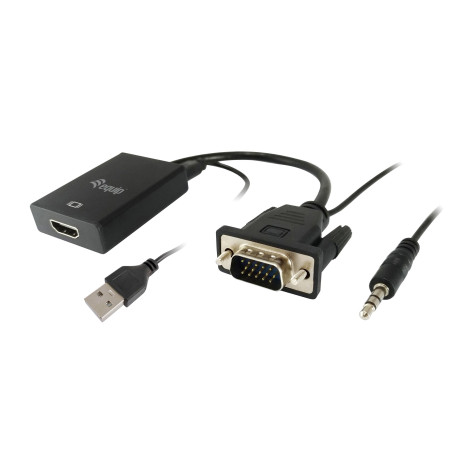 Adattatore vga a hdmi conceptronic con audio nero [119038]