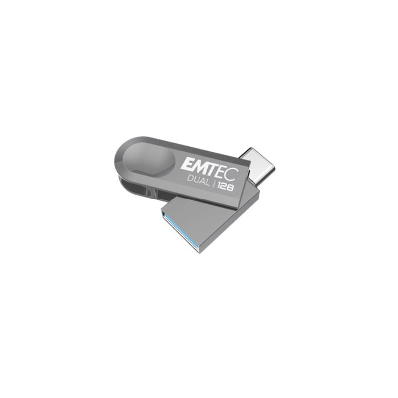 Pen drive 128gb emtec dual usb-a 3.2 a usb-c [ecmmd128gd283]