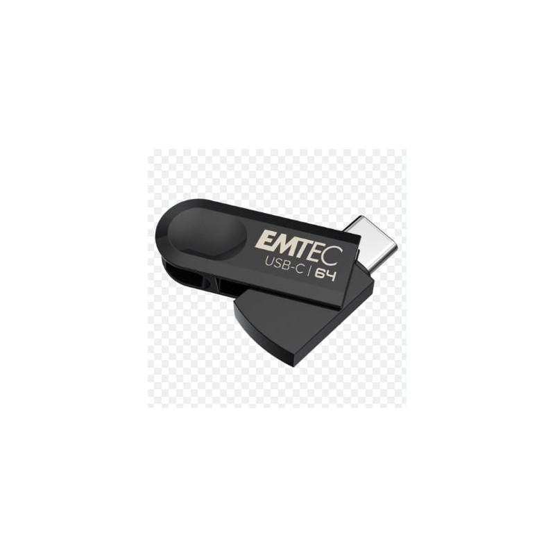 Pen drive 64gb emtec c280 usb 3.2 tipo c [ecmmd64gc283]