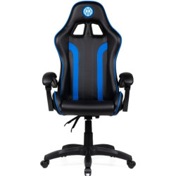 Sedia da gioco qubick inter snake max 150kg nero/blu [sgpn0001]