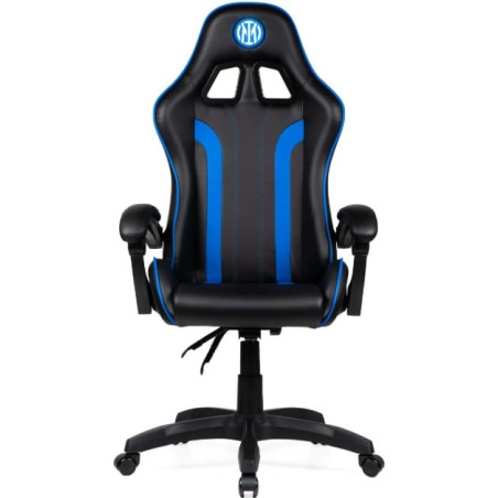 Sedia da gioco qubick inter snake max 150kg nero/blu [sgpn0001]