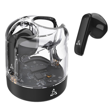 Auricolari sbox eb-tws12 wireless bluetooth con microfono nero