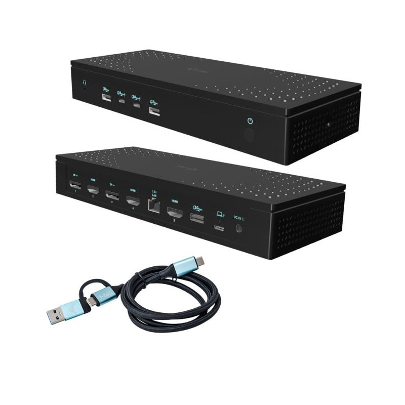 Docking station i-tec 5x 4k/60hz display + alimentatore pd 100w