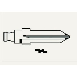 Inserto chiave radiocomando silca chrysler ottone per autoveicoli