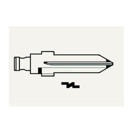 Inserto chiave radiocomando silca chrysler ottone per autoveicoli