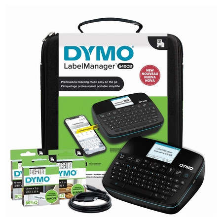 Etichettatrice dymo labelmanager executive 640 cb nero [2202105]