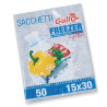 Set di sacchetti freezer gallo grandi 25x35cm trasparente 15pz