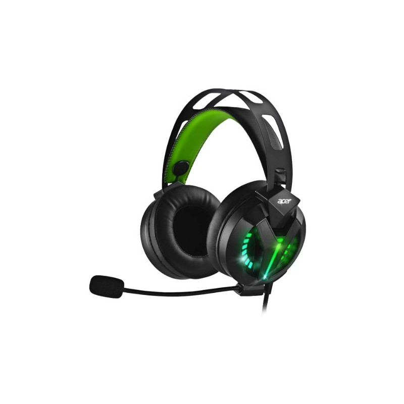 Cuffie gaming acer colossal gh1200 con microfono wired nero [colossal-gh1200]