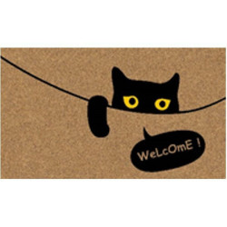 Zerbino xtra cocco/pvc gatto nero 40x70cm 11698 [fgtp26164]