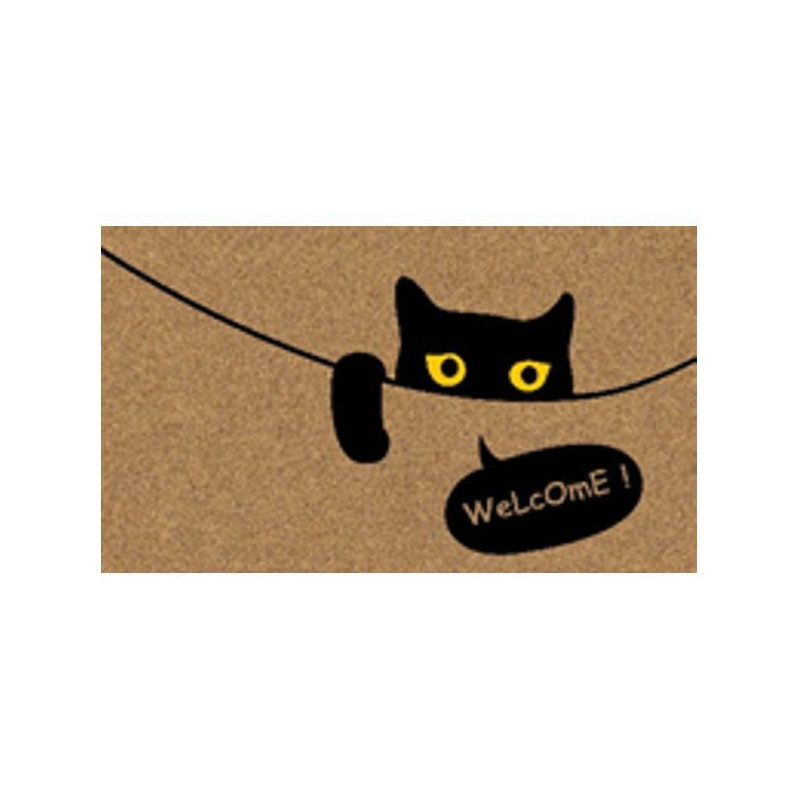 Zerbino xtra cocco/pvc gatto nero 40x70cm 11698 [fgtp26164]