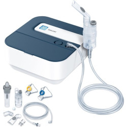 Inalatore beurer aerosol ih 28 pro con accessori blu/bianco