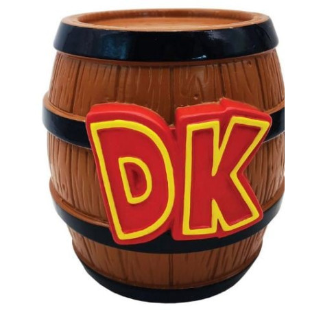 Salvadanaio barile pyramid international nintendo/donkey kong