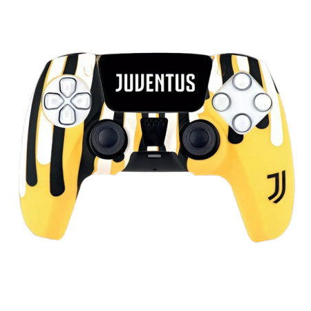 Custodia controller qubick juventus per ps5 silicone giallo/nero/bianco