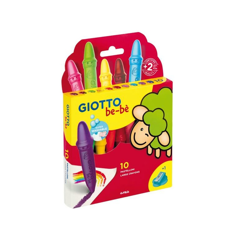 Superpastelloni a cera giotto bebe' 10pz multicolore [f477900a]