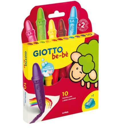 Superpastelloni a cera giotto bebe' 10pz multicolore [f477900a]