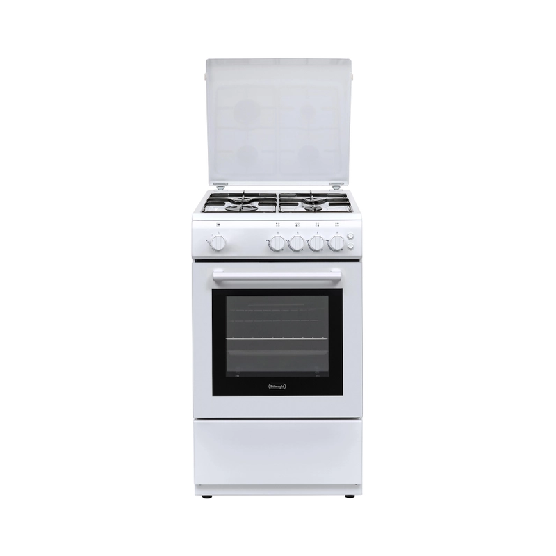 Cucina a gas de longhi dl554gw 4 fuochi/50x50/69l/a/bianco [dl554gw]