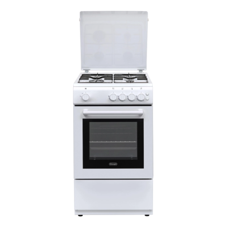 Cucina a gas de longhi dl554gw 4 fuochi/50x50/69l/a/bianco [dl554gw]