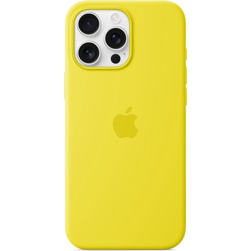 Custodia apple in silicone con magsafe per iphone 16 pro max giallo
