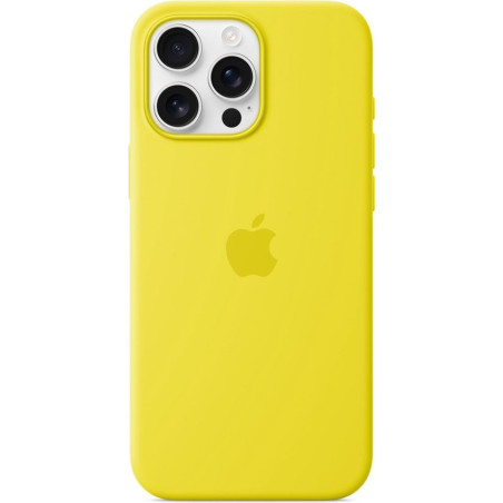 Custodia apple in silicone con magsafe per iphone 16 pro max giallo