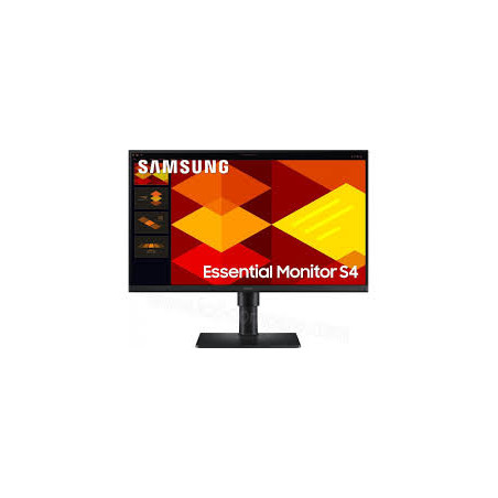 Monitor led 24" samsung essential s4 full hd classe c nero [ls24d400gauxen]