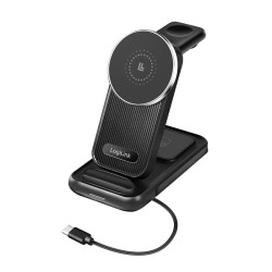 Stazione di ricarica wireless logilink usb-c 4in1 compatibile