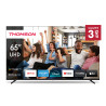 Tv led 65" thomson 4k uhd 3840x2160p smart tv classe f nero