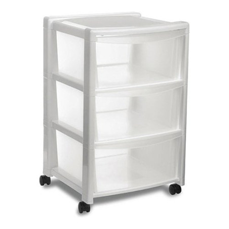 Cassettiera stefanplast 3 cassetti bianca 40x40 h.63 [stefanplast]