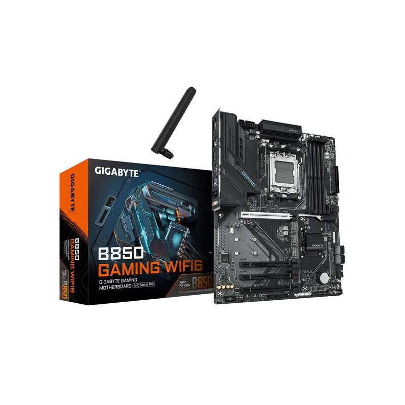 Scheda madre gigabyte b850 gaming wifi 6 am5/ddr5/atx nero [b850