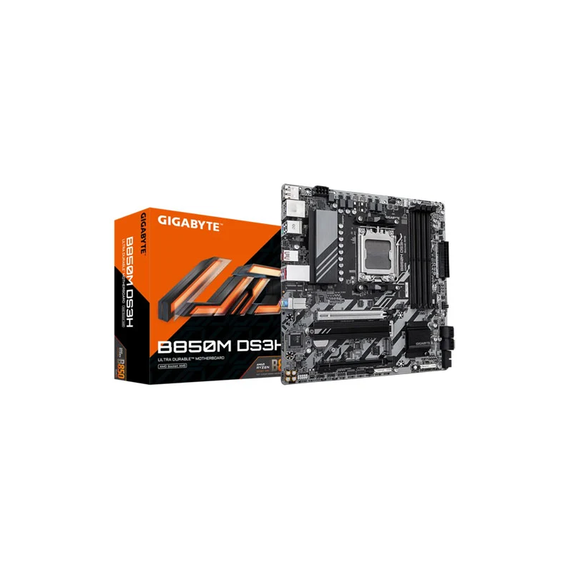 Scheda madre gigabyte b850m ds3h am5/ddr5/microatx nero [b850m ds3h]