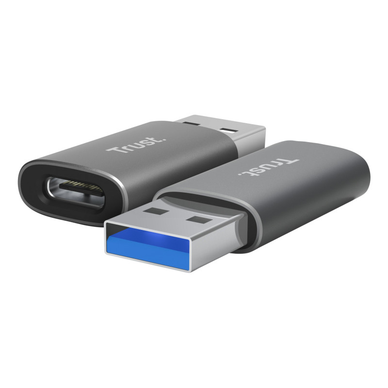 Adattatore usb trust 25573 calyx usb-c a usb-a grigio [25573]