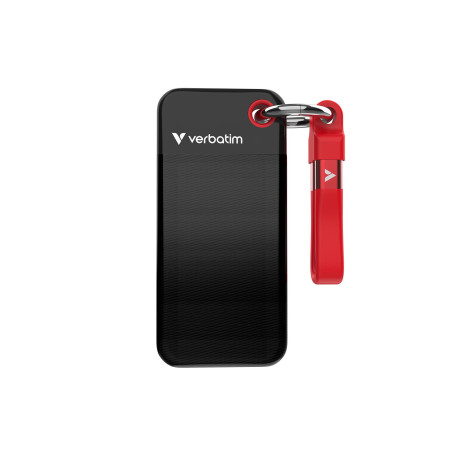Ssd esterno 2tb verbatim pocket m2 nero/rosso [32196]