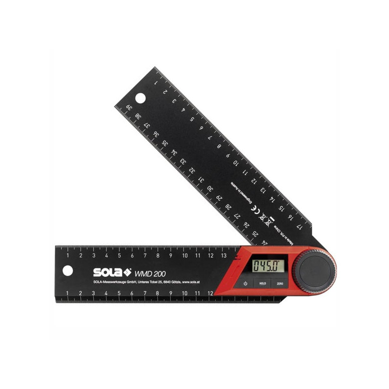 Goniometro digitale sola wmd 200 lunghezza bracci 200mm nero [56052301]