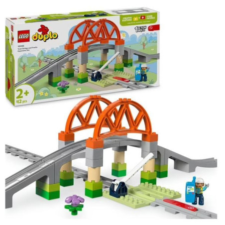 Lego duplo le rotaie e il ponte ferroviario multicolore 42pz [10426]