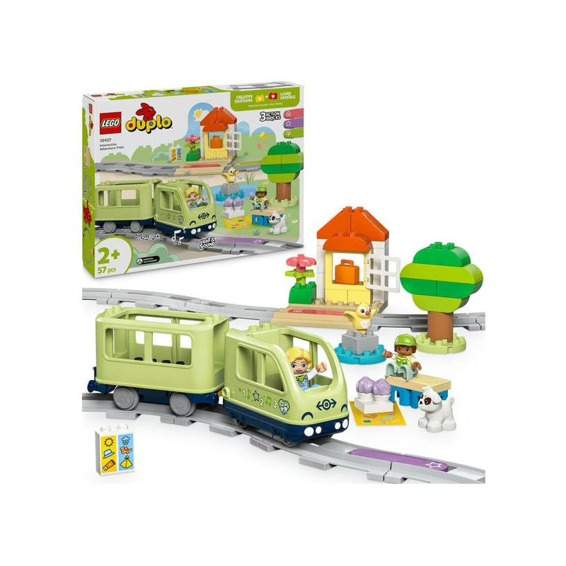 Lego duplo treno delle avventure interattivo multicolore 57pz [10427]