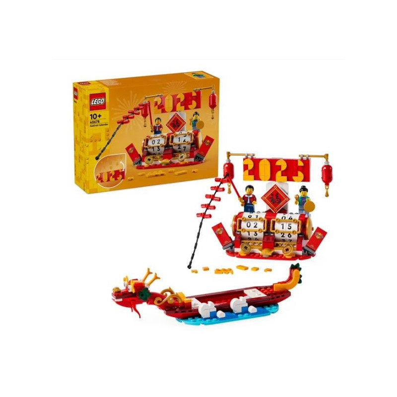 Lego iconic il calendario delle festivita' multicolore 345pz