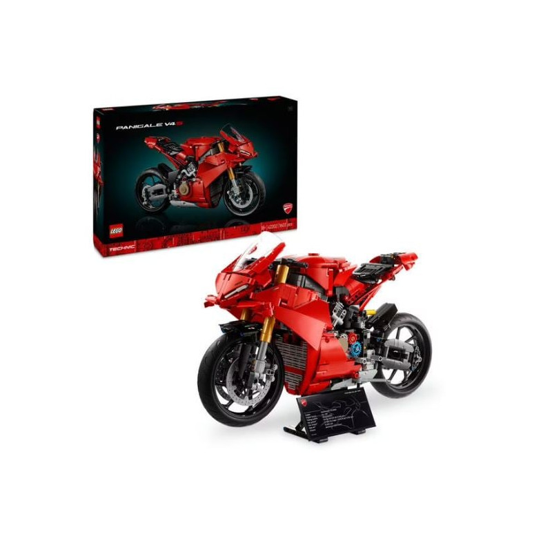 Lego technic ducati panigale v4 s motorrad multicolore 1603pz [42202]