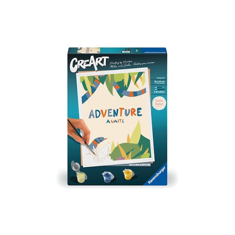 Pittura ravensburger creart hello baby adventure [23904]