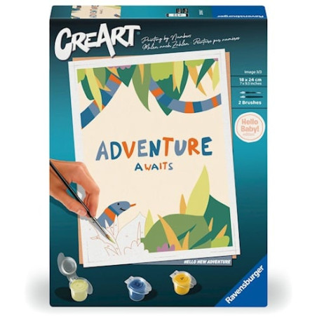 Pittura ravensburger creart hello baby adventure [23904]