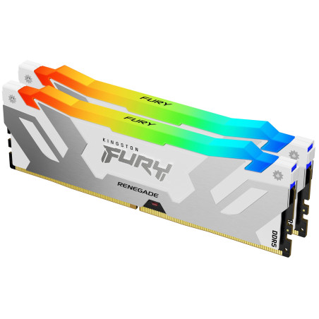 Ram dimm ddr5 64gb kingston fury renegade rgb xmp doppio kit 2x32gb