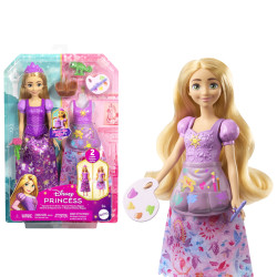 Mattel disney princess jbg09 2in1 rapunzel con accessori multicolore
